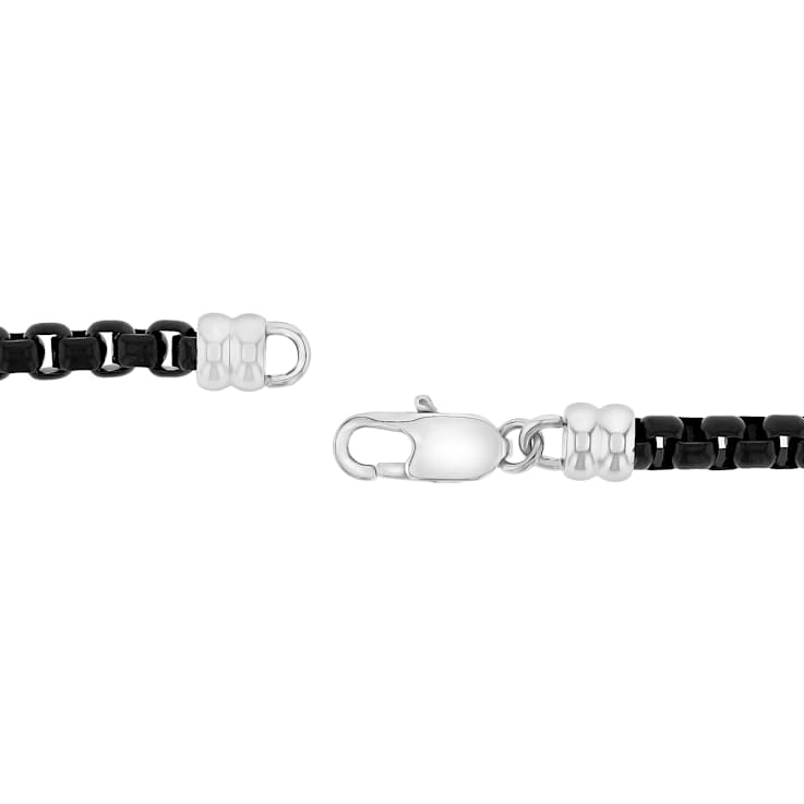 Robert Alton Men's Box Link 5mm Bracelet In Stainless Steel