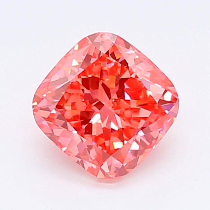 1.06ct Vivid Pink Cushion Lab-Grown Diamond VS2 Clarity IGI Certified
