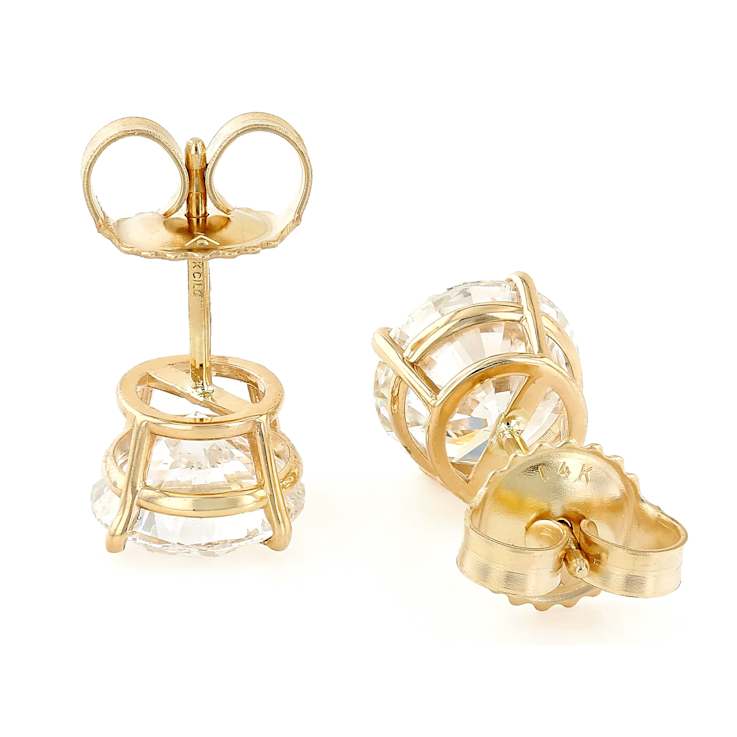 Lab-Grown Diamond Stud Earrings In 14K Gold 3.00ctw