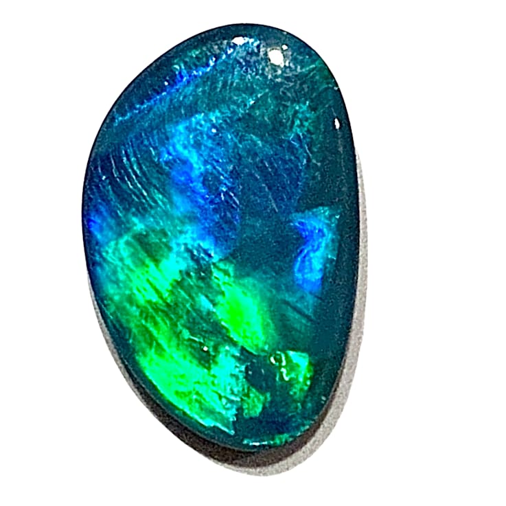 Opal on Ironstone 12.0x7.8mm Free-Form Doublet 2.05ct