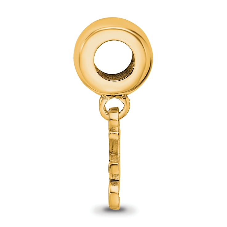 14K Yellow Gold Over Sterling Silver LogoArt Kansas State University
Extra Small Dangle Bead