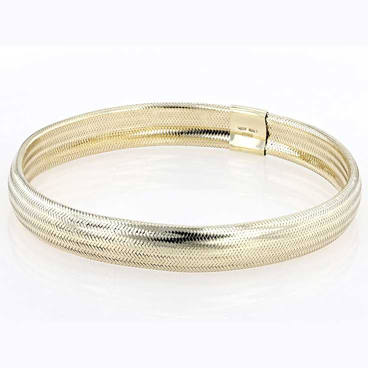Mesh Stretch Bracelet In 10K Gold