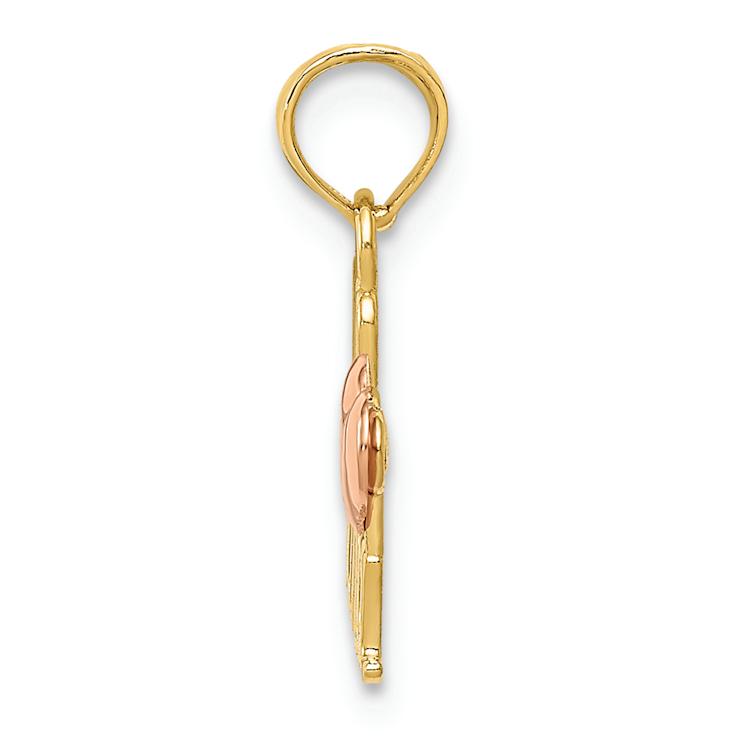 14K Two-tone Gold We Love Nana Charm