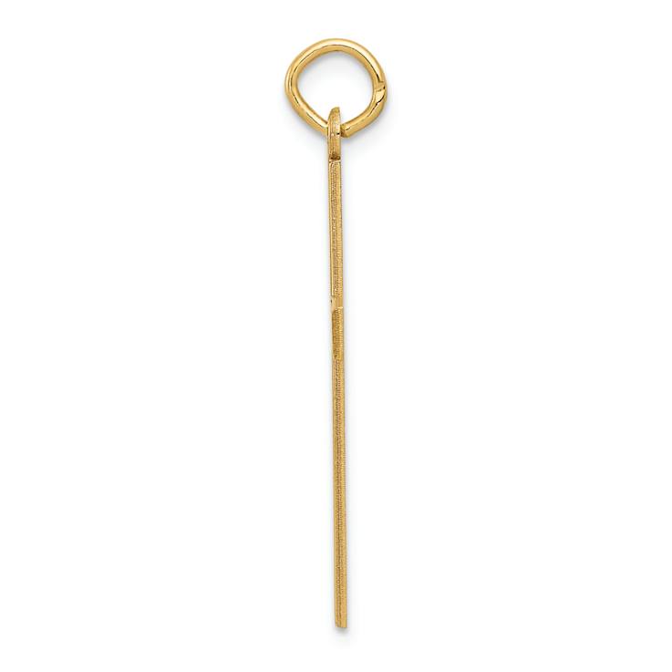 14k Yellow Gold Laser Designed Cross Pendant