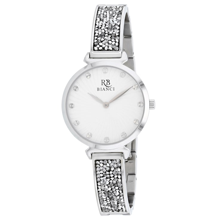 Roberto Bianci Women's Billare White Dial, Stainless Steel Watch