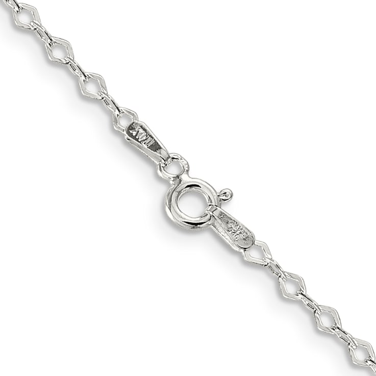 Sterling Silver 2.25mm Fancy Rolo Chain Necklace