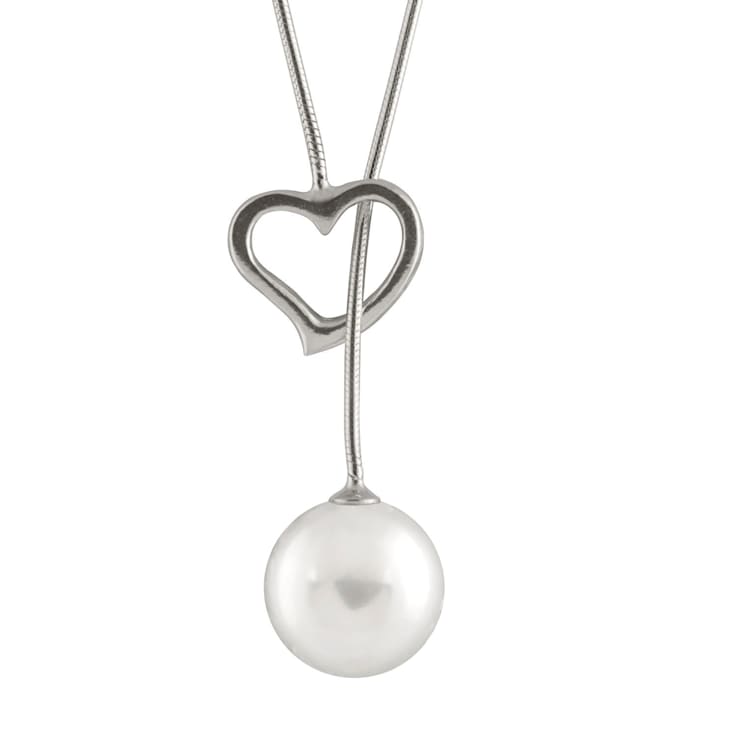7.5-8mm White Cultured Freshwater Pearl Sterling Silver Necklace
