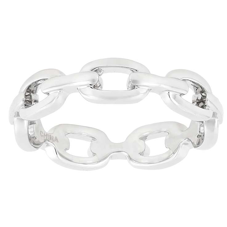 Stackable Ring Set With CZ In Rhodium Over Brass 1.07ctw
