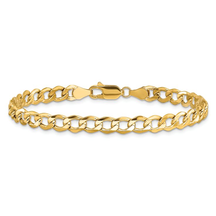 10k Yellow Gold 5.25mm Curb Link Bracelet