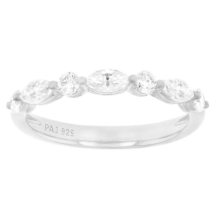 Moissanite Platineve Band Ring 0.66ctw DEW