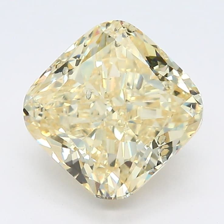3.02ct Intense Yellow Cushion Lab-Grown Diamond SI2 Clarity IGI Certified