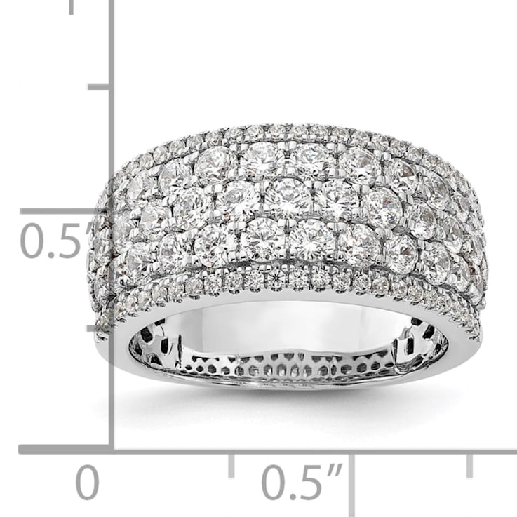 Rhodium Over 14K White Gold Diamond Band 2.02ctw