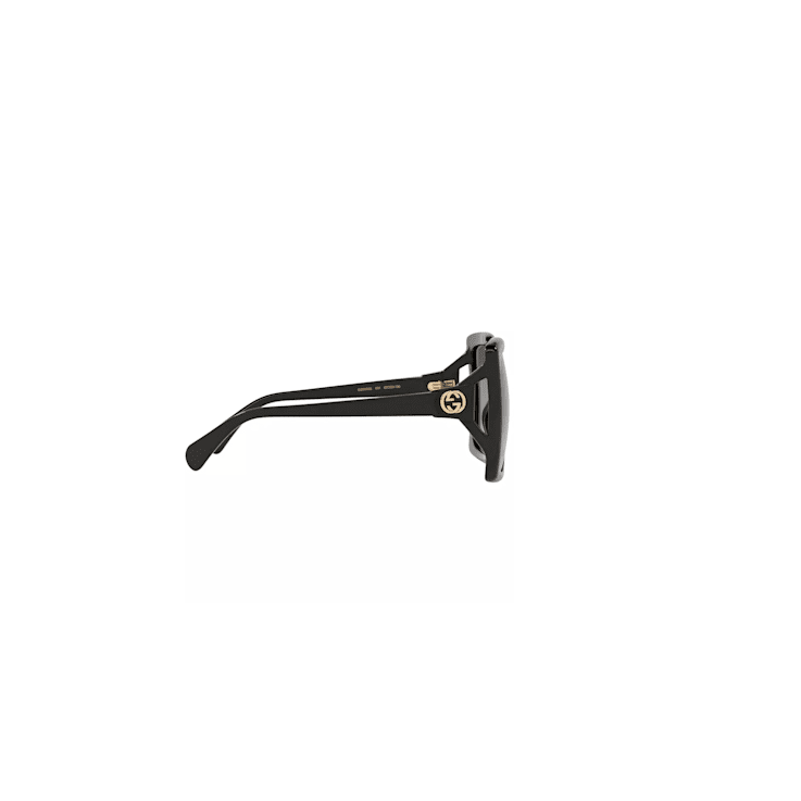 Gucci Oversized Square Sunglasses Black/Gray Gradient 60mm