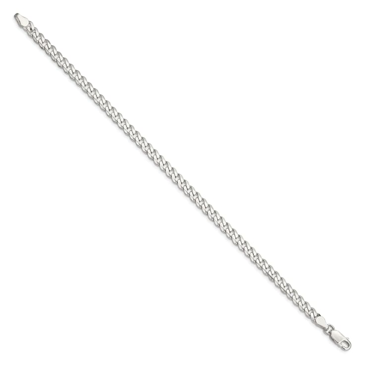 Sterling Silver 4.5mm Curb Chain Bracelet