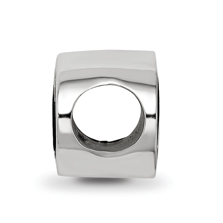 Sterling Silver LogoArt Delta Delta Delta Oval Greek Letters Bead
