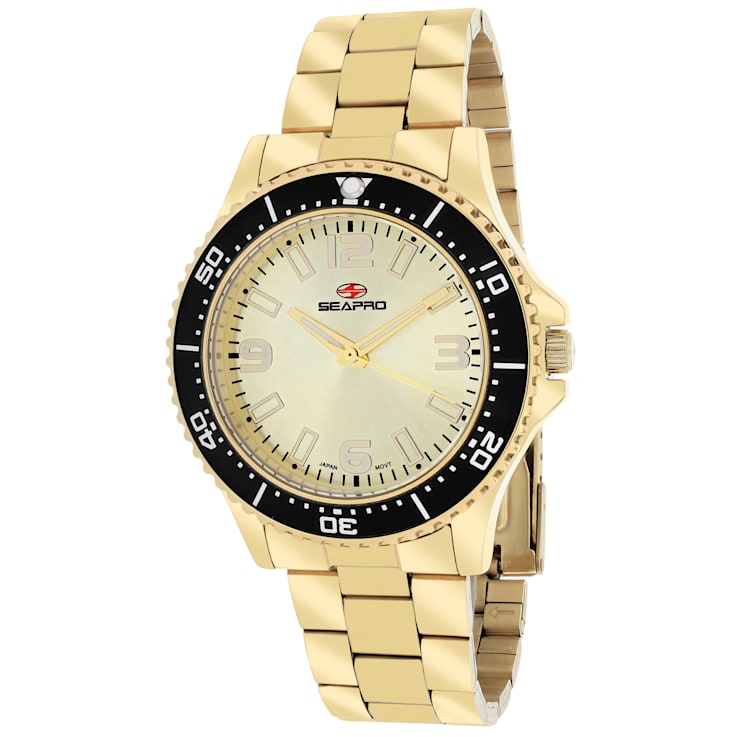 Seapro Women's Tideway Yellow Dial, Yellow Stainless Steel Watch