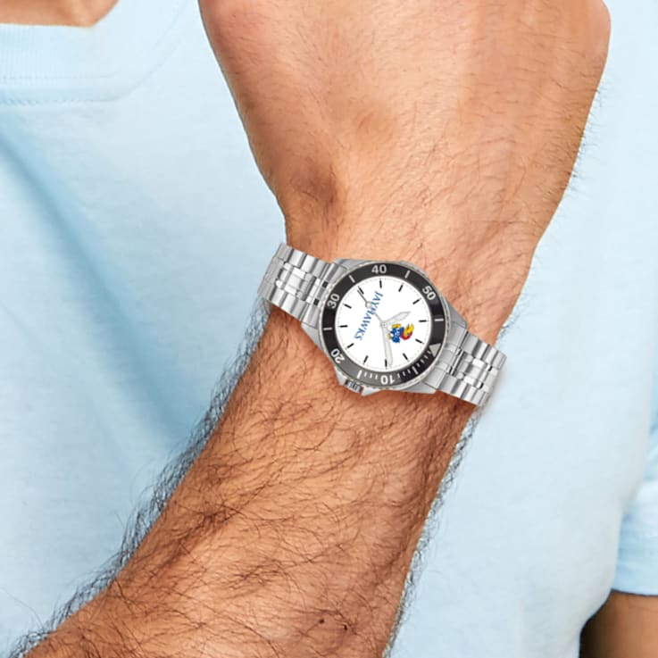 LogoArt University of Kansas Champion Gents Watch