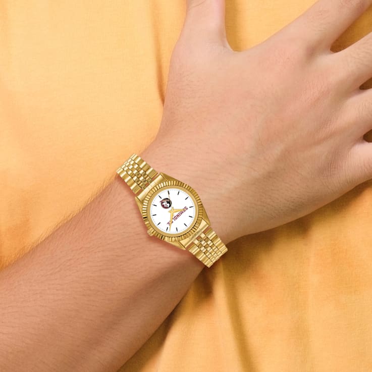 LogoArt Florida State University Pro Gold-tone Gents Watch