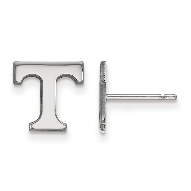 Rhodium Over Sterling Silver  LogoArt University of Tennessee Extra
Small Post Earrings