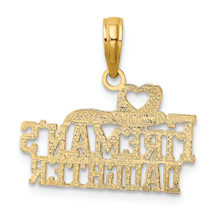 14k Yellow Gold Fireman's Daughter pendant