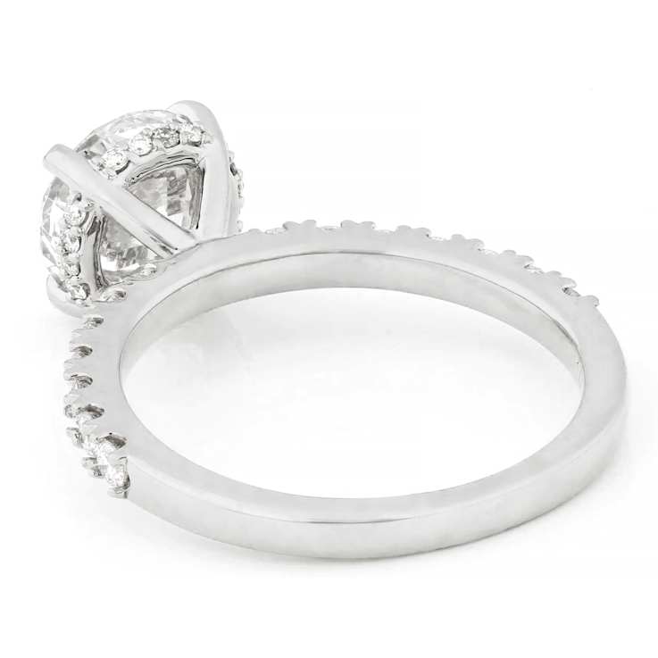 Lab-Grown Diamond Solitaire Ring In 14K White Gold 2.50ctw