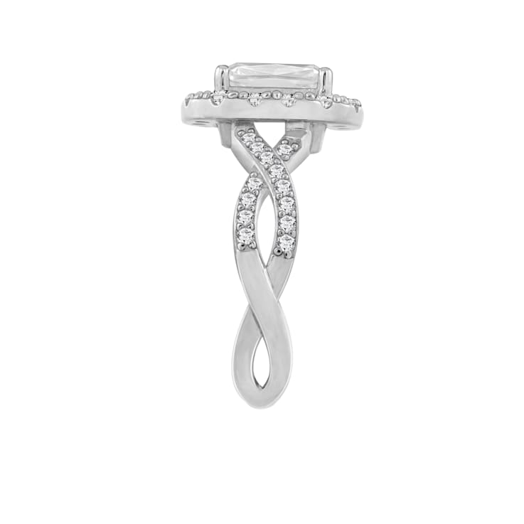 White Cubic Zirconia Platinum Over Sterling Silver Ring 2.68ctw