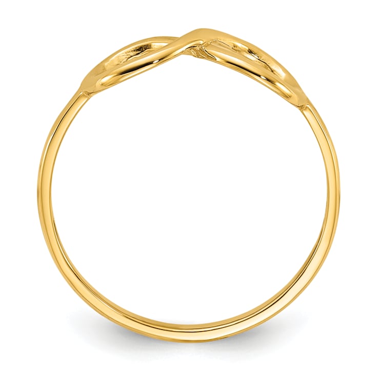 14K Yellow Gold Polished Infinity Ring - 12937A