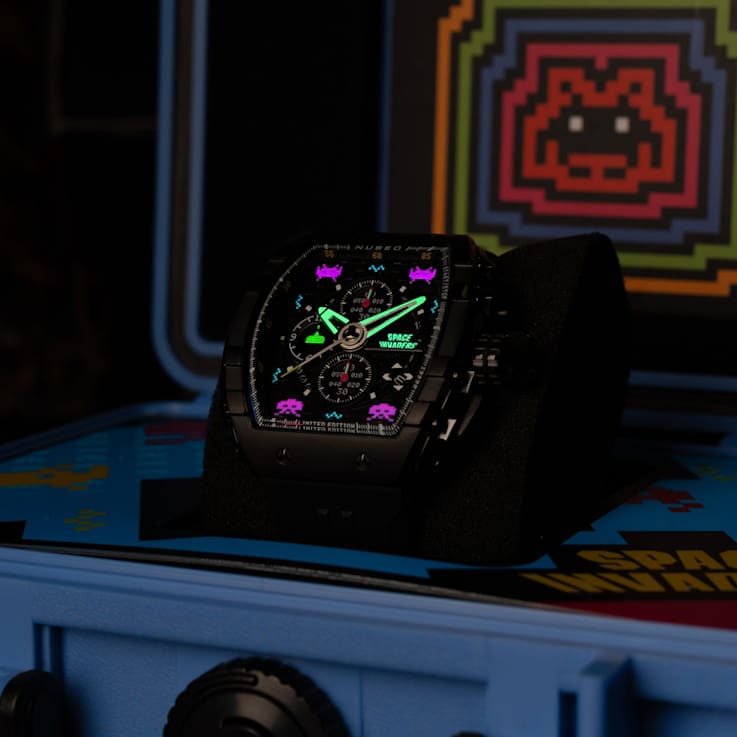 Nubeo Magellan Chronograph Space Invaders Black Stainless Steel Band
Limited Edition Watch