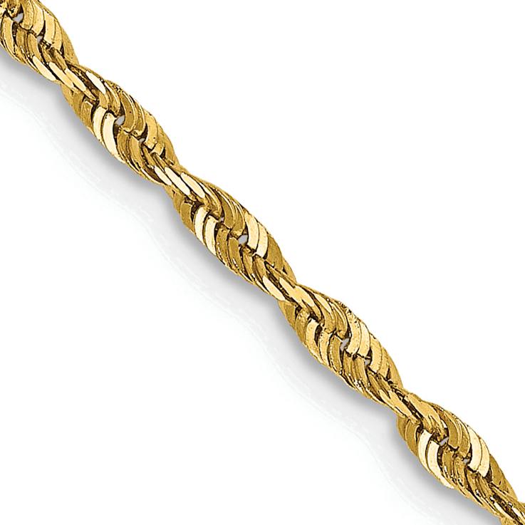 14k solid gold rope chain 20 inch 2mm cheap