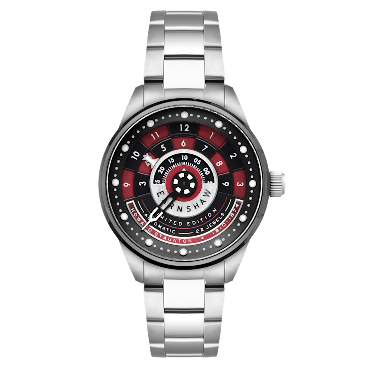 Thomas Earnshaw Staunton Chess Set Automatic Red Dial Stainless Steel
Band Limited Edition Watch