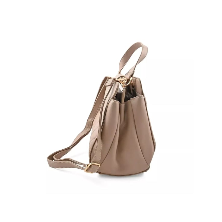 Badgley Mischka Sm Compartment Shoulder Bag w/Turn Lock/Detachable Strap
in Taupe