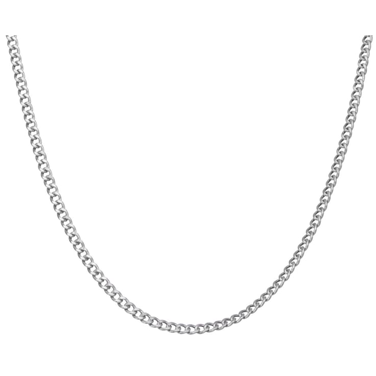 Sterling Silver 4.6mm Curb Chain Necklace