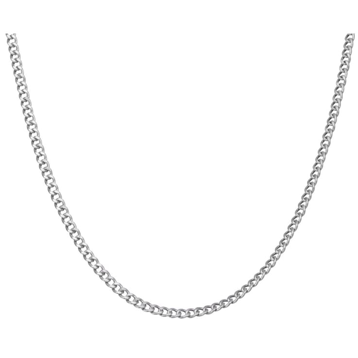 Sterling Silver 4.6mm Curb Chain Necklace