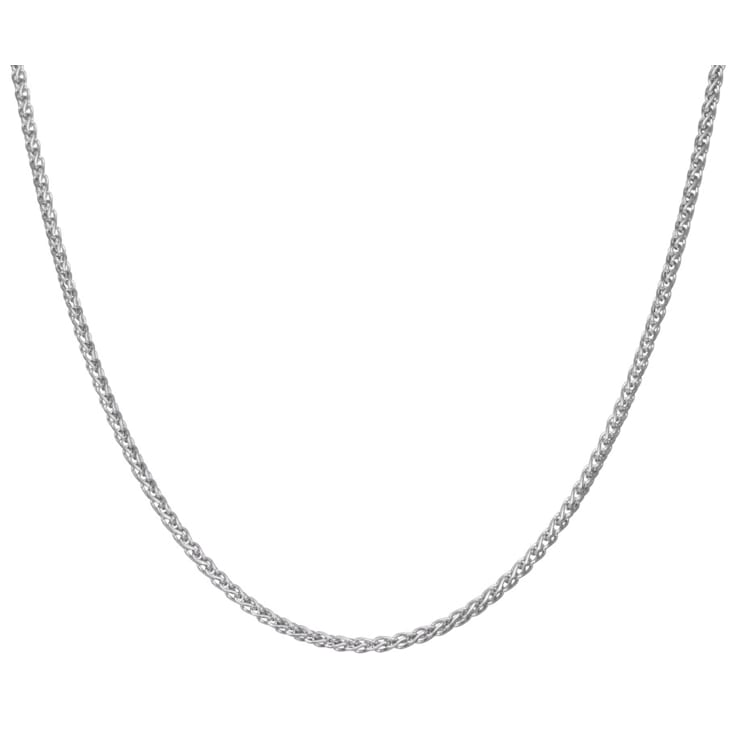 Sterling Silver 3.2mm Wheat Chain Necklace