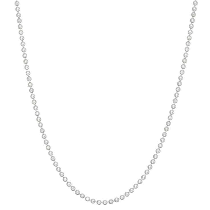 Sterling Silver  1.2mm Ball Chain Necklace