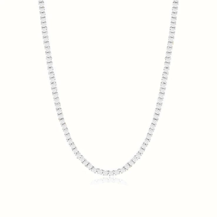 The Aurora Tennis Necklace- Sterling Silver