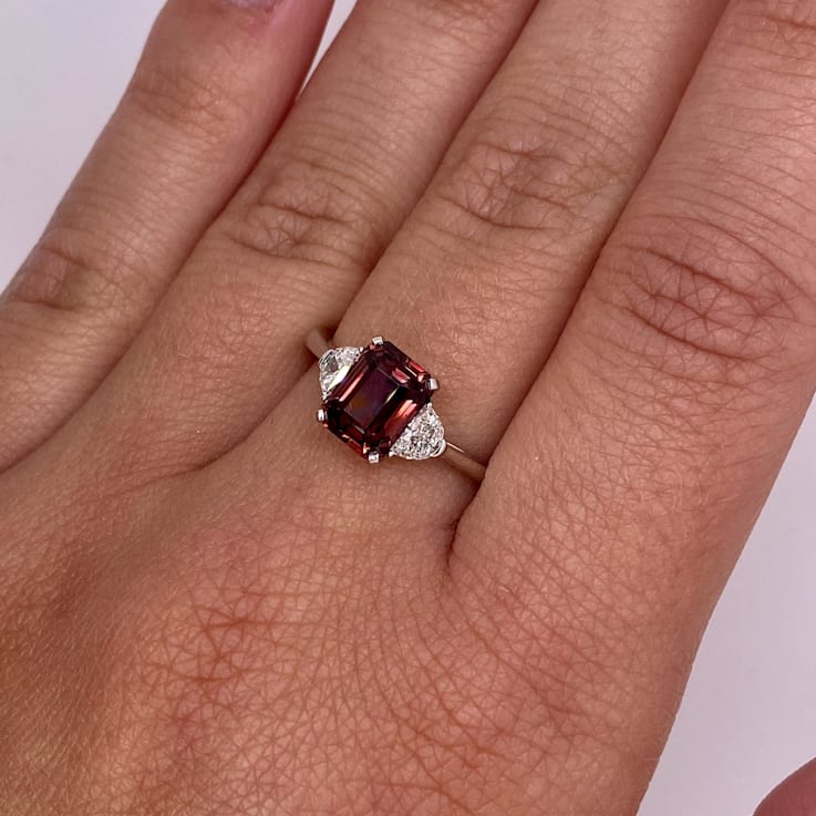 Brown sapphire ring sale