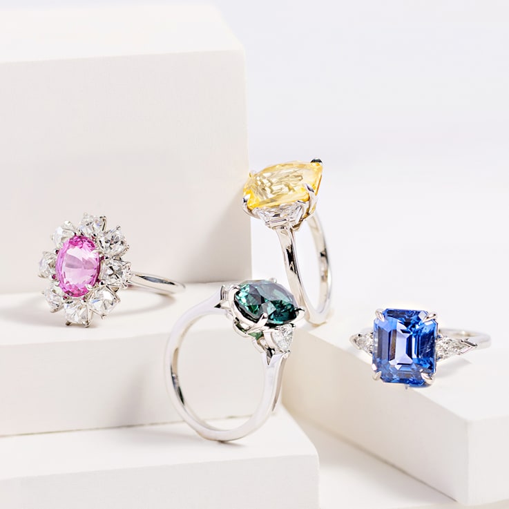 5.80ctw Oval Green Sapphire and Diamond Platinum Ring