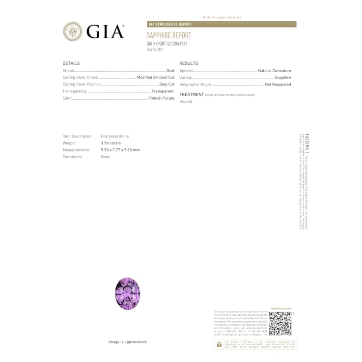 4.94ctw Oval Purple Sapphire and Diamond Platinum Ring