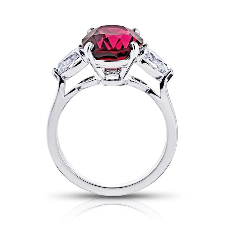 Platinum spinel gemstone top