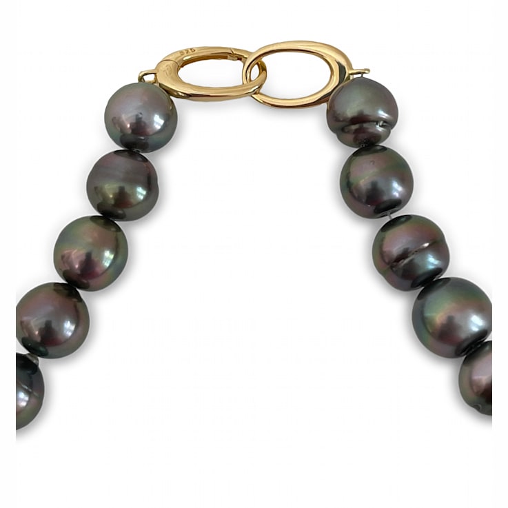 Lustrous, Rich Natural Aubergine Color AA2 Tahitian Cultured Pearls
12-14mm, 20” Strand