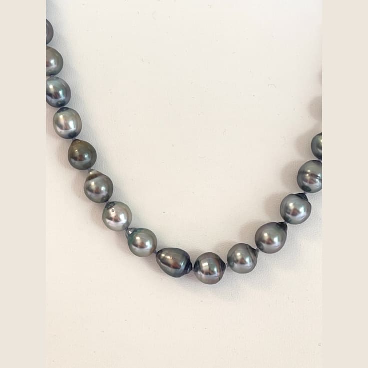 Rare Pink Silver Gray Natural Color 8-10.8mm Tahitian