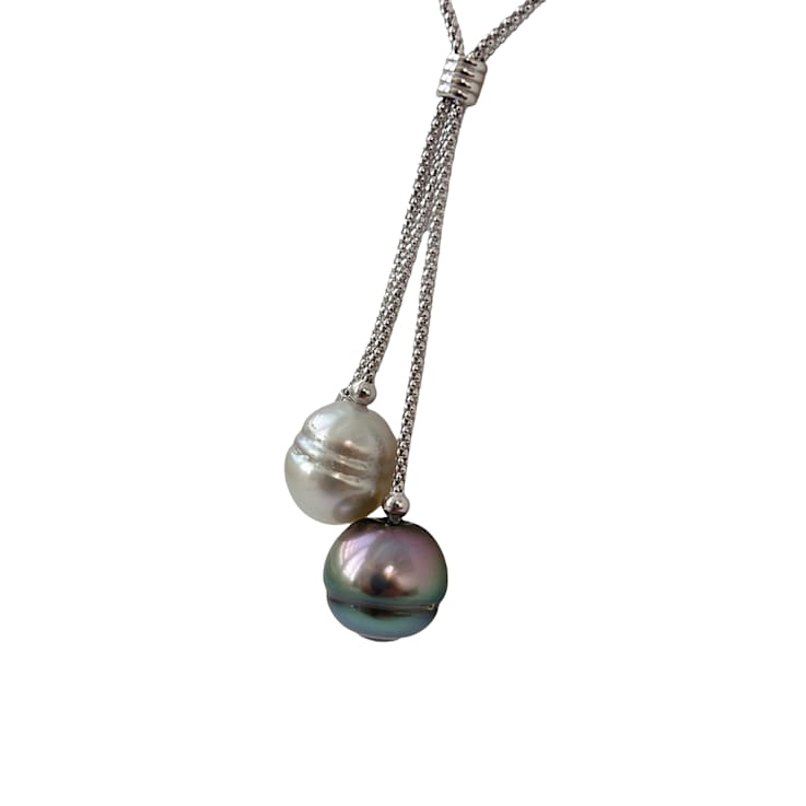 12-14mm Tahitian Cultured Pearl Lariat Necklace