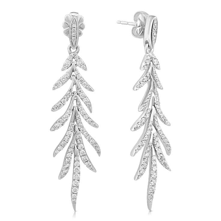 Diamond 1.00Ctw Sterling Silver Earring