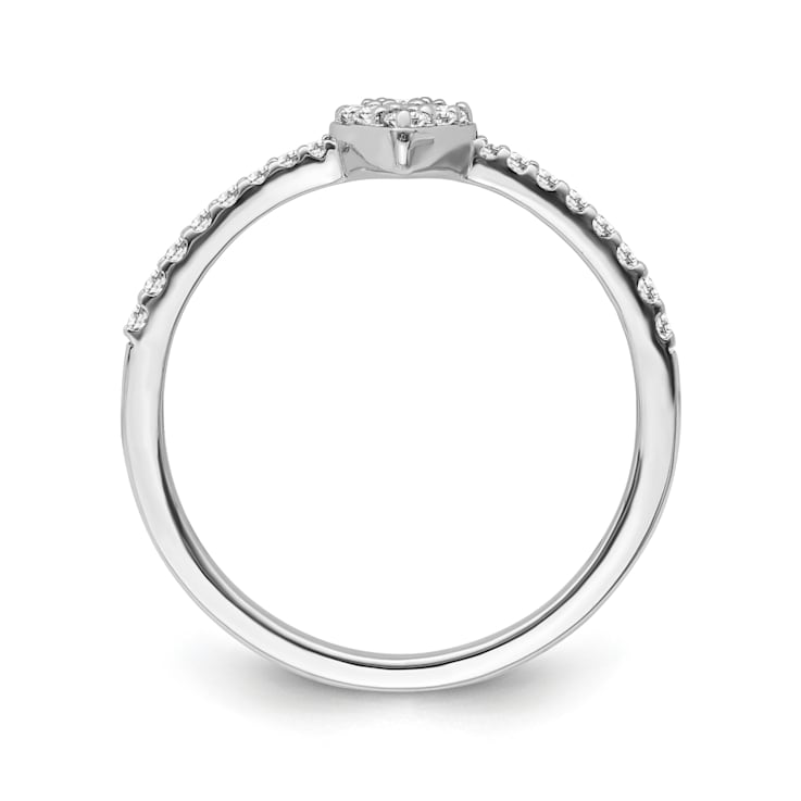 Sterling Silver Diamond 0.20Ctw Ring