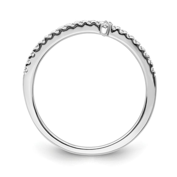 Sterling Silver Diamond 0.16Ctw Ring