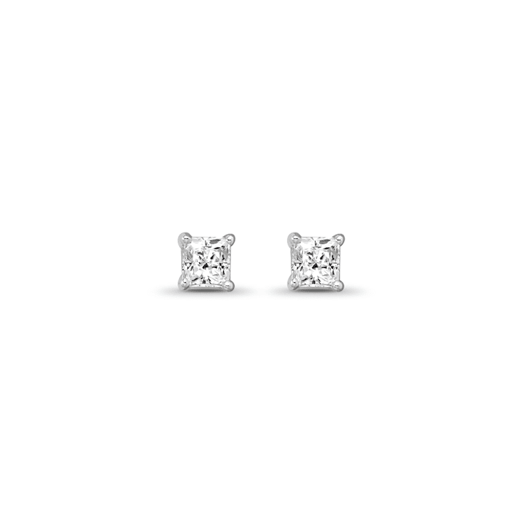 Diamond 0.50Ctw 14k White Gold Earrings
