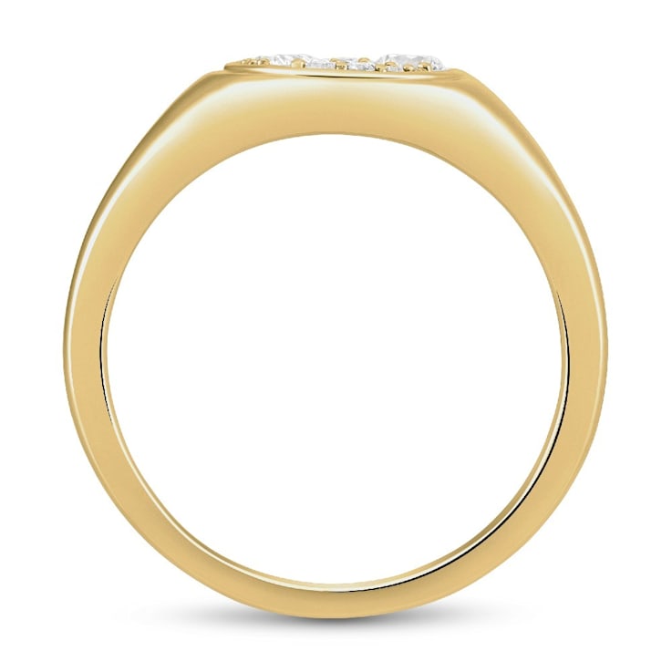 14K Yellow Gold Diamond Ring 0.50Ctw