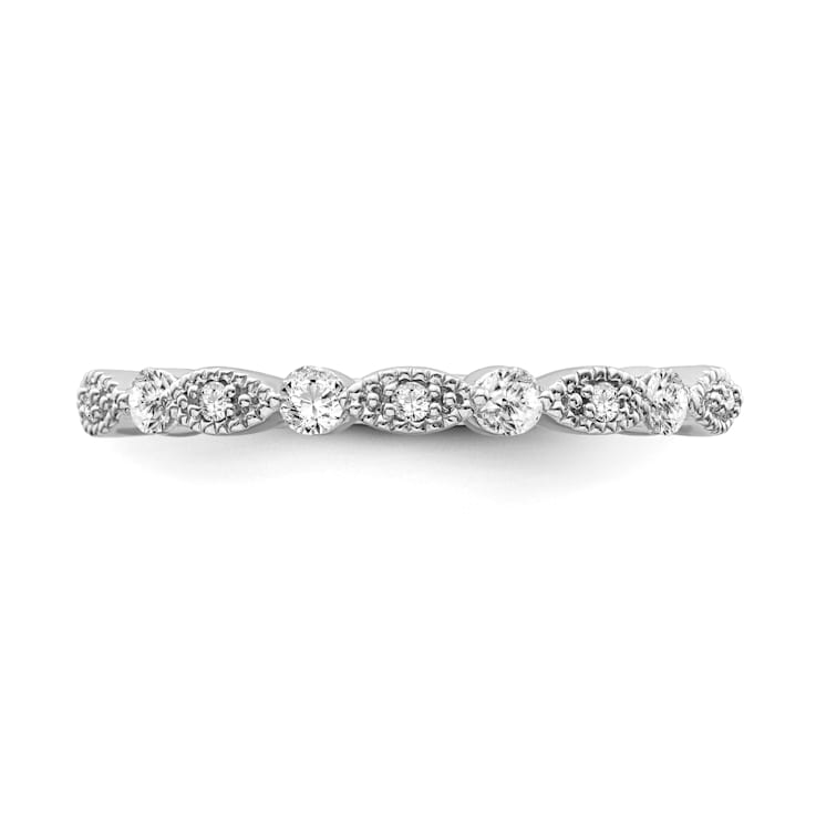10K White Gold Diamond Ring 0.20Ctw