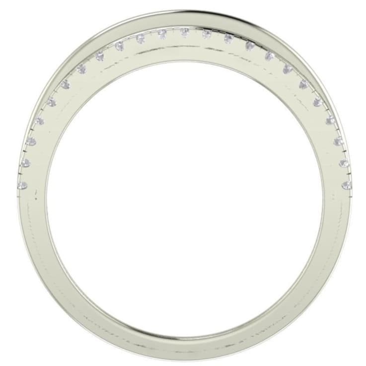 Sterling Silver Diamond 0.33Ctw Ring